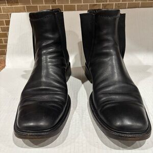 Gucci Black Leather Men's Boots sz 13